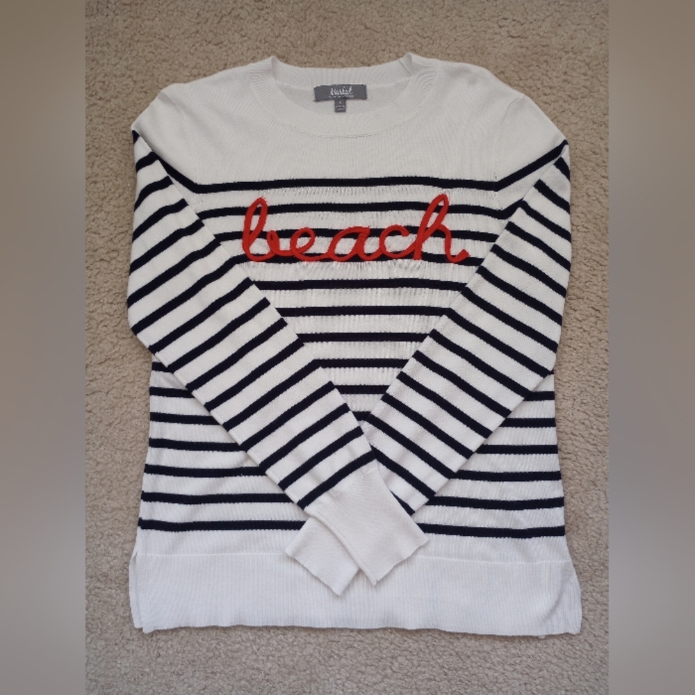 Marled by Reunited Clothing sweater | Women's size S | White and black